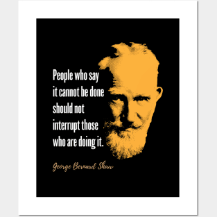 George Bernard Shaw Quote. Posters and Art